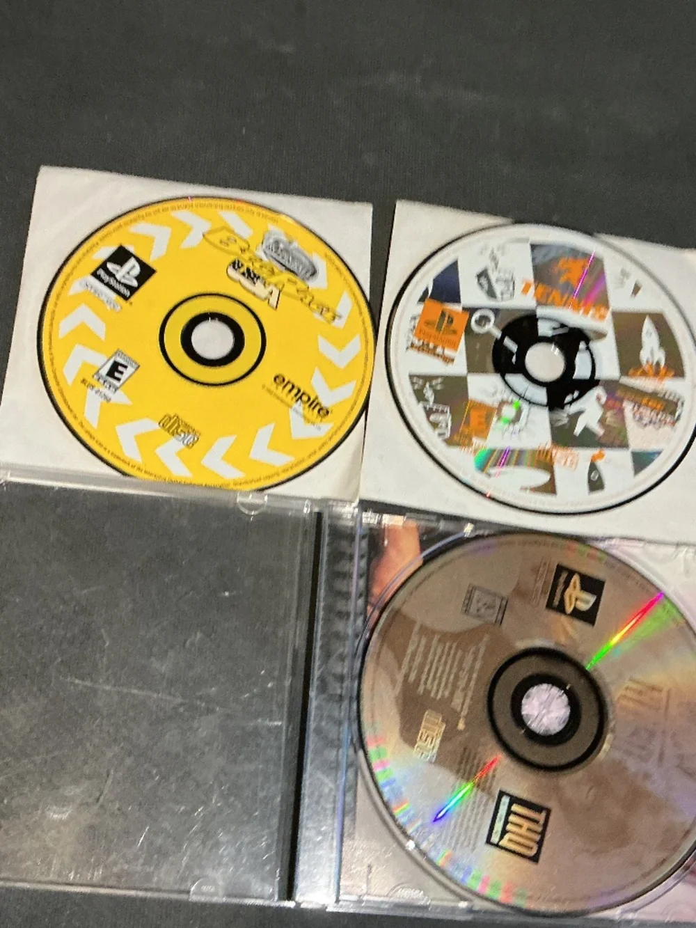 WCW Nitro & Tennis and pinball Big Race USA for Sony PlayStation one PS1